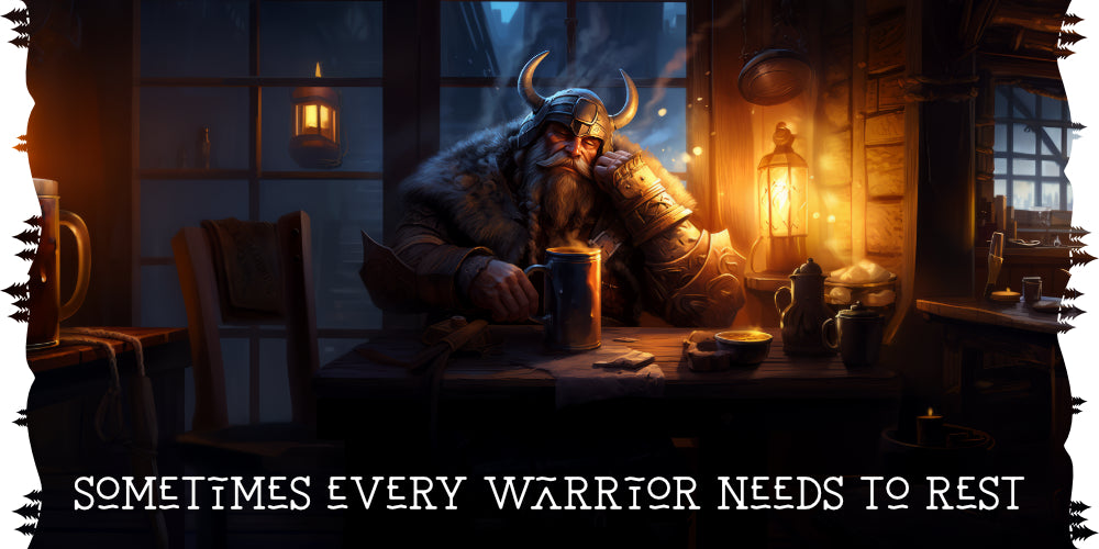 A | Sometimes every warrior needs to rest | Mood Mug